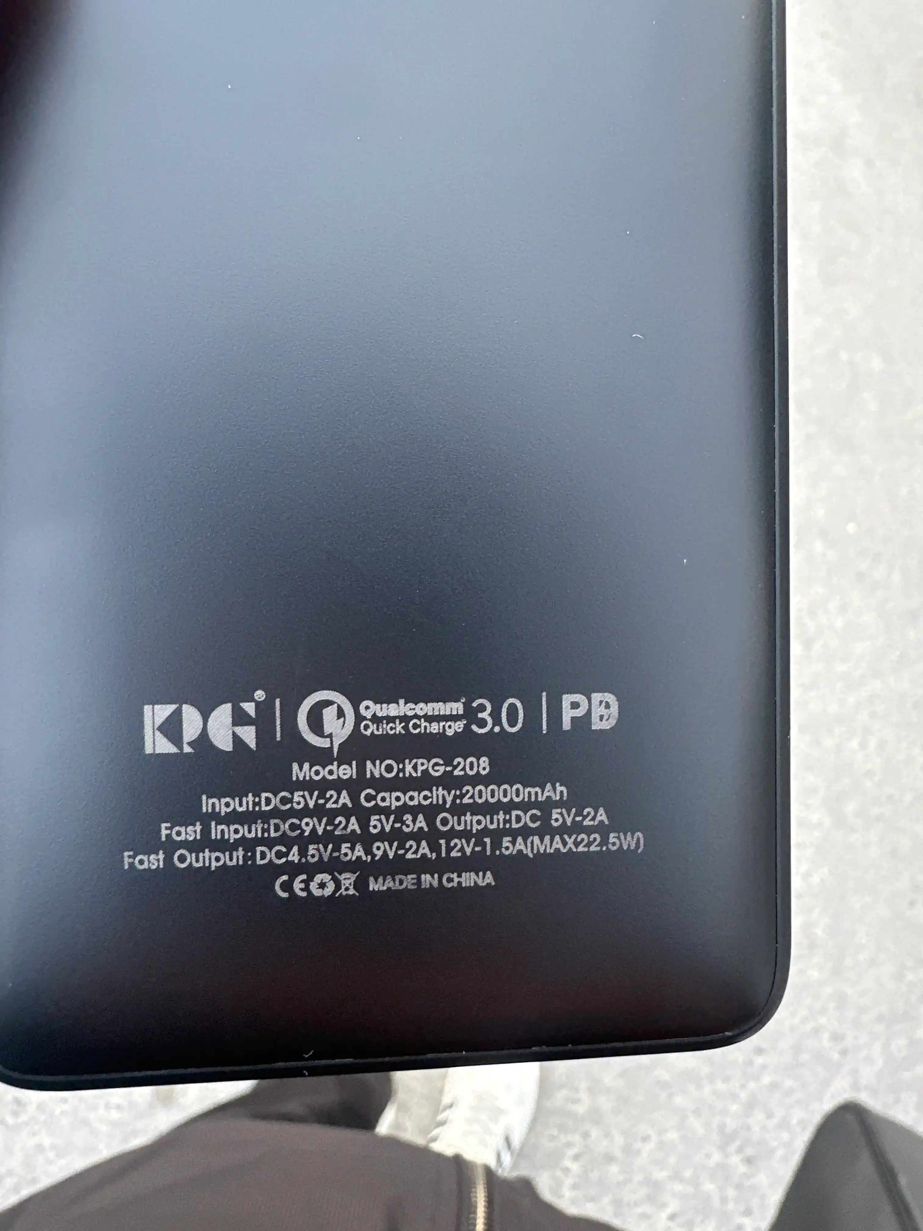 Tashqi akkumulyator Power Bank 20000 mA/soat, Led ekran