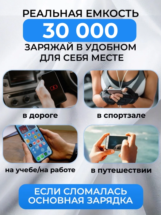 IPhone poverbanki, android, tashqi batareya, 10000, 20000, 30000, 50000, 100000