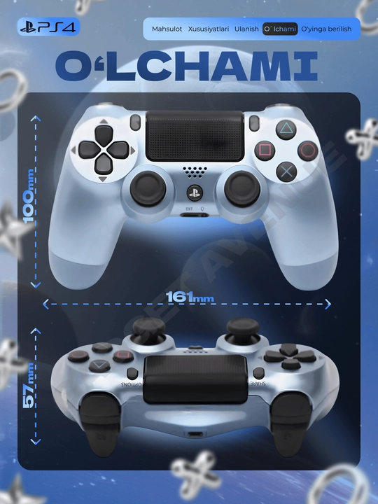 Simsiz geympad Dualshock 4, playstation 4 joystik, ps 4 joystik