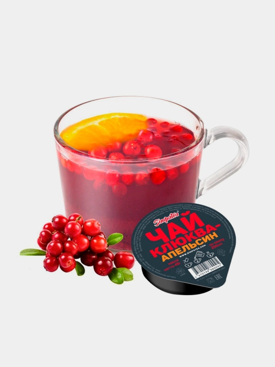 Смесь для приготовления чая SimpaTea "клюква-апельсин" 45г - 
