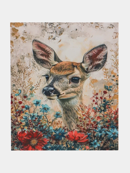 Raqamlar bo‘yicha rasmlar O‘rmon hayvonlari, 40*50 sm, bo‘yalgan xolst