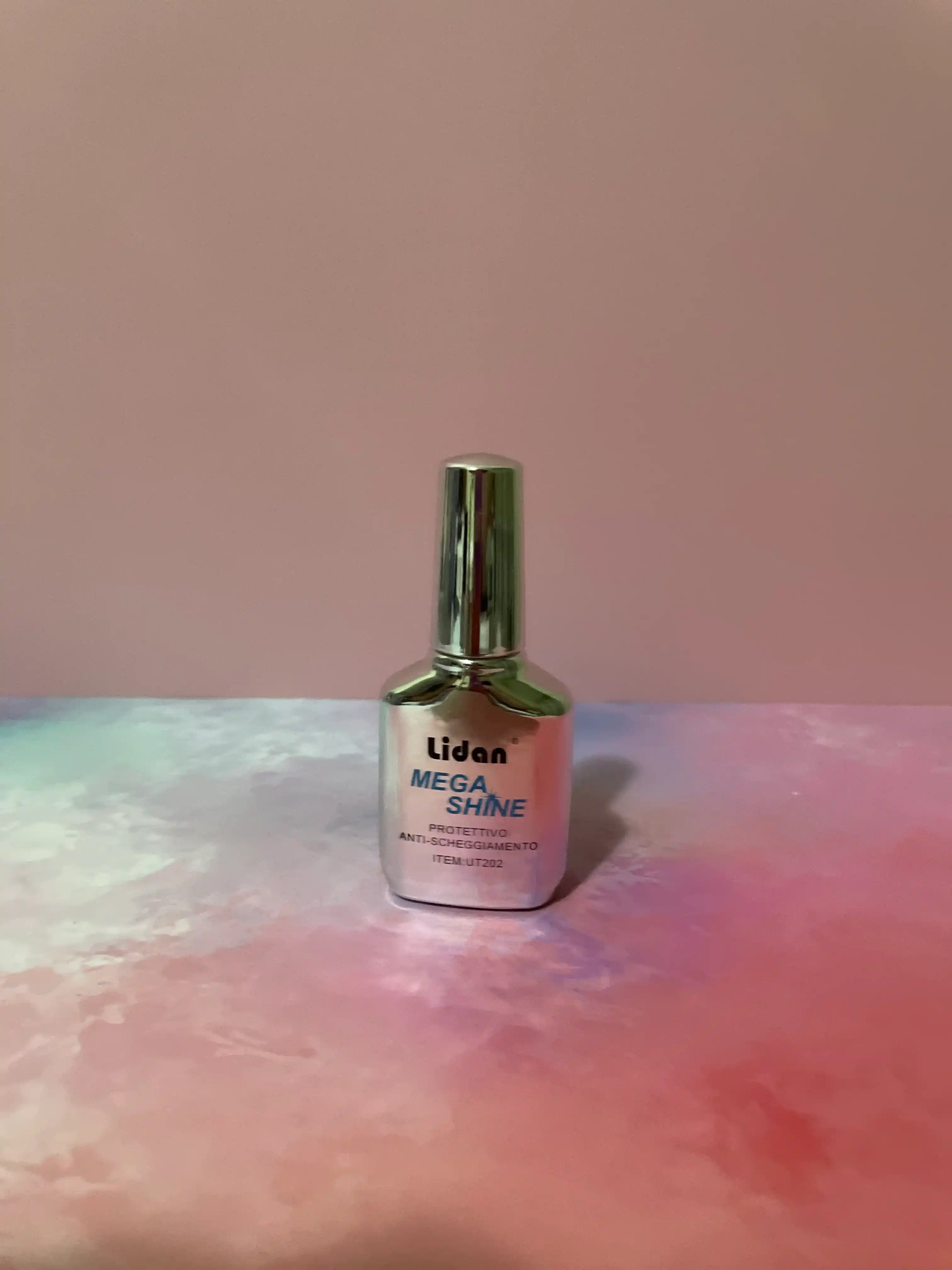 Сушка для лака с глянцевым покрытием "Lidan MEGA SHINE, 15 мл"