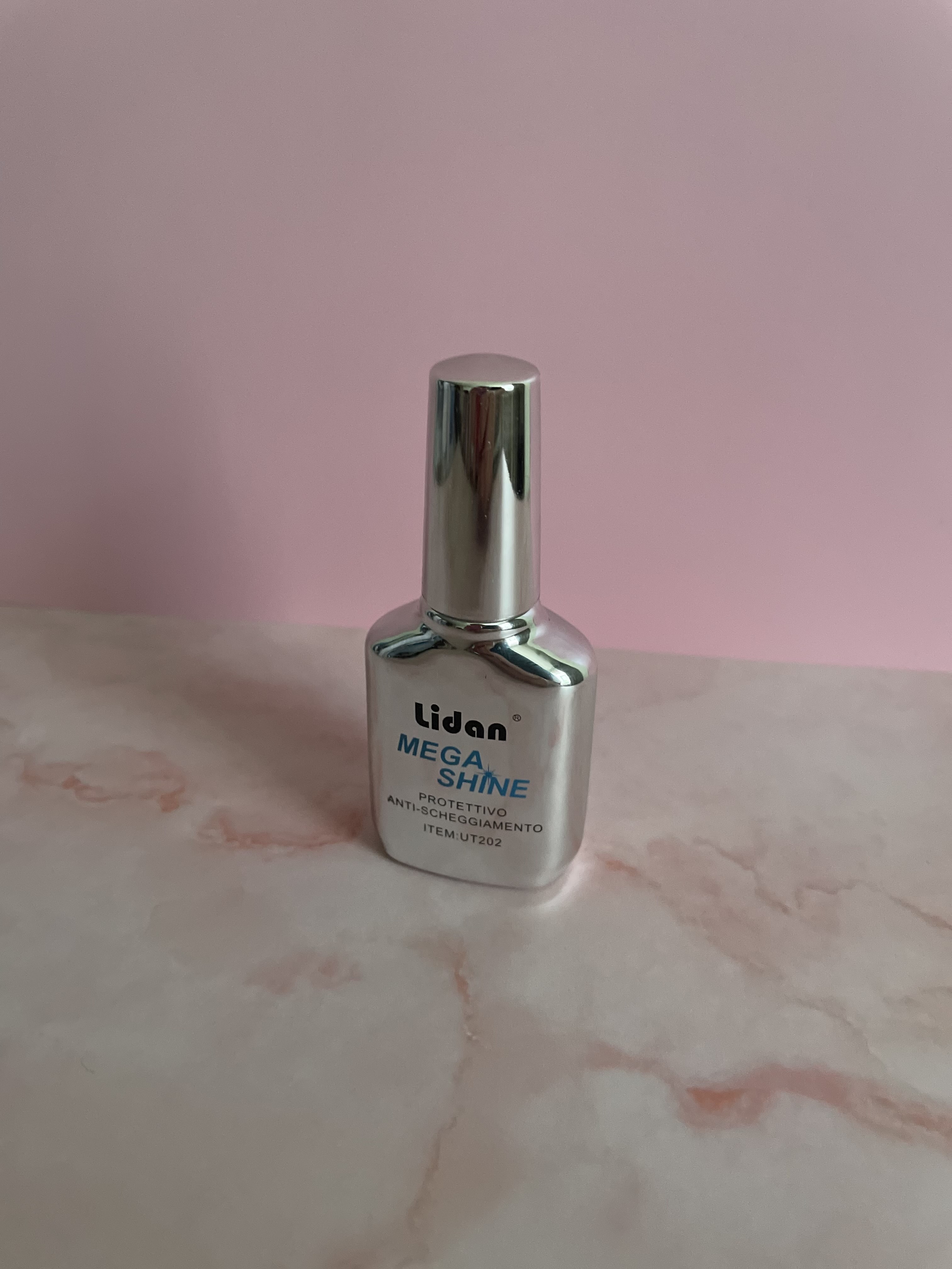 Сушка для лака с глянцевым покрытием "Lidan MEGA SHINE, 15 мл"