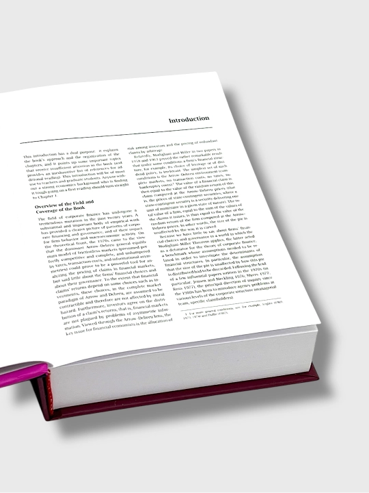 The Theory Of Corporate Finance, Jean Tirole