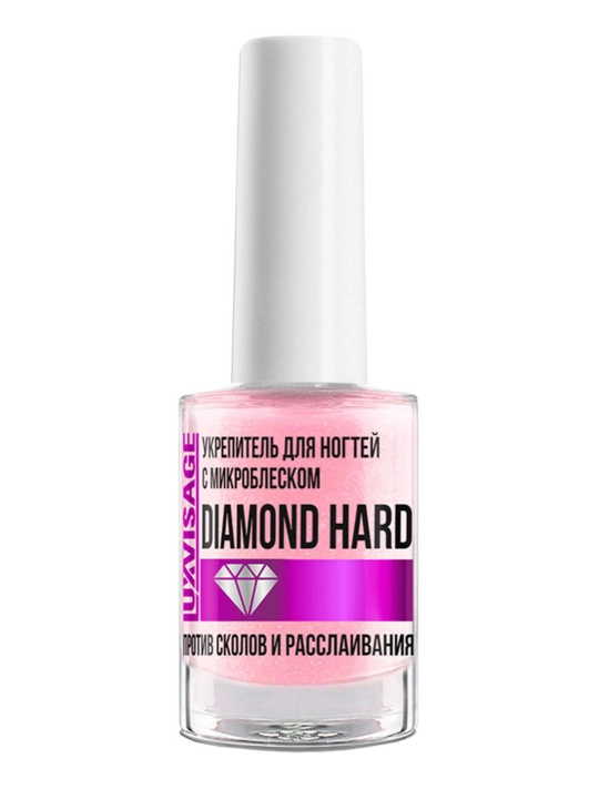 Укрепитель для ногтей с микроблеском DIAMOND HARD против сколов, 9 г  LUXVISAGE
