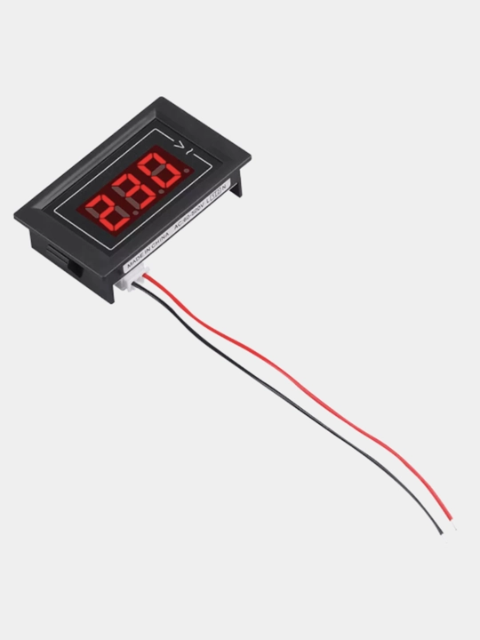Цифровой вольтметр AC 220V LCD, индикатор напряжения 60-500V, 2 провода