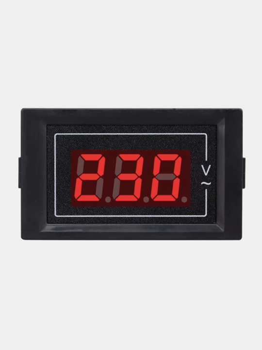 Цифровой вольтметр AC 220V LCD, индикатор напряжения 60-500V, 2 провода