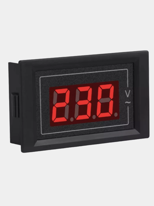 Цифровой вольтметр AC 220V LCD, индикатор напряжения 60-500V, 2 провода - 