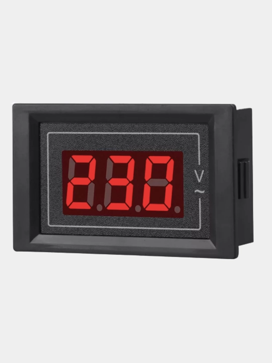 Цифровой вольтметр AC 220V LCD, индикатор напряжения 60-500V, 2 провода