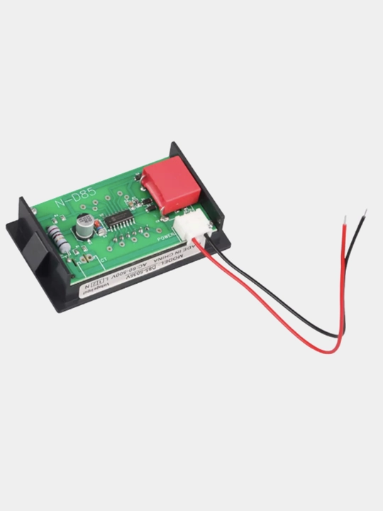 Цифровой вольтметр AC 220V LCD, индикатор напряжения 60-500V, 2 провода