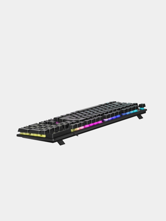 Клавиатура проводная, игровая, мембранная Defender Mayhem USB, с подсветкой RGB