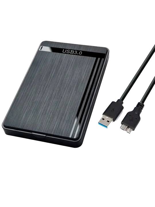 2,5 tashuvchi uchun quti, sata ni usb 3.0 ga ulash uchun qattiq disk yoki SSD Karetka