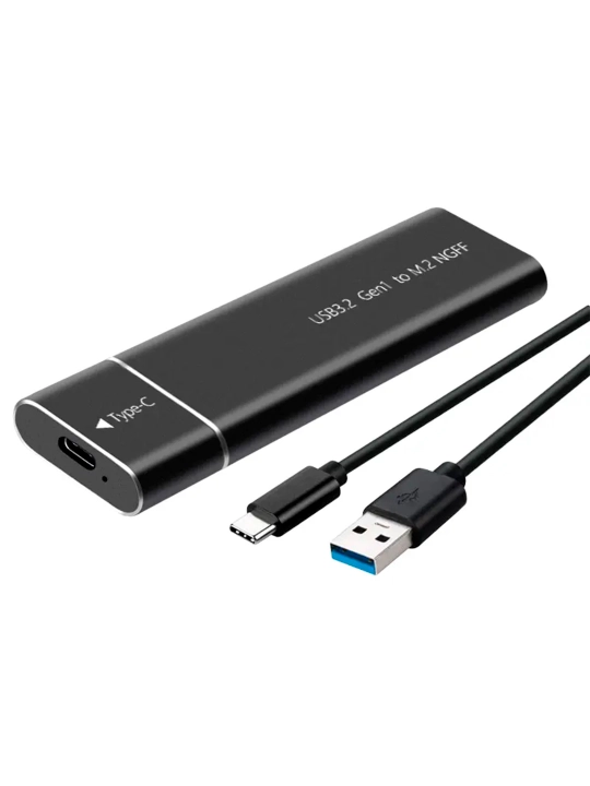 M. 2 NVMe USB 3.1 Type-C SSD disklari uchun tashqi korpus