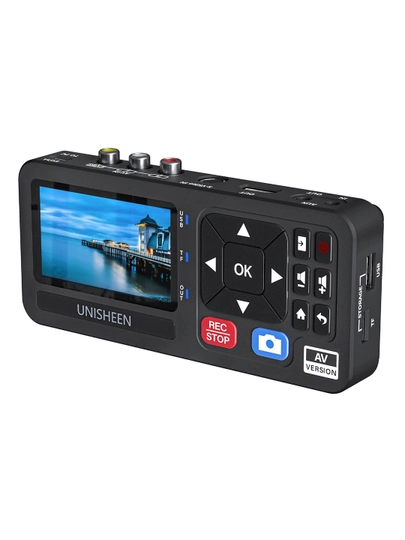 Unisheen UR230A raqamli o‘zgartirgichi, VHS HI8 videokamera yozuvi, RCA AV chiqishlari - 