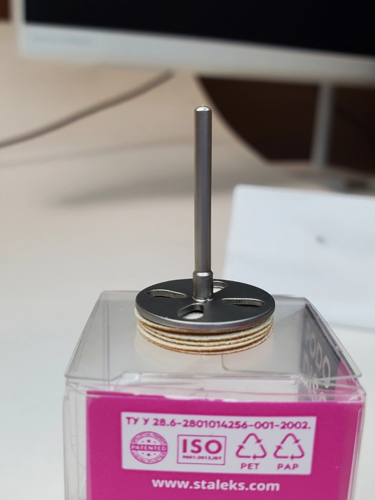 Pedikyur diski PODODISC STALEKS PRO M, almashtiriladigan fayl 180 grit, 5 dona, 20 mm