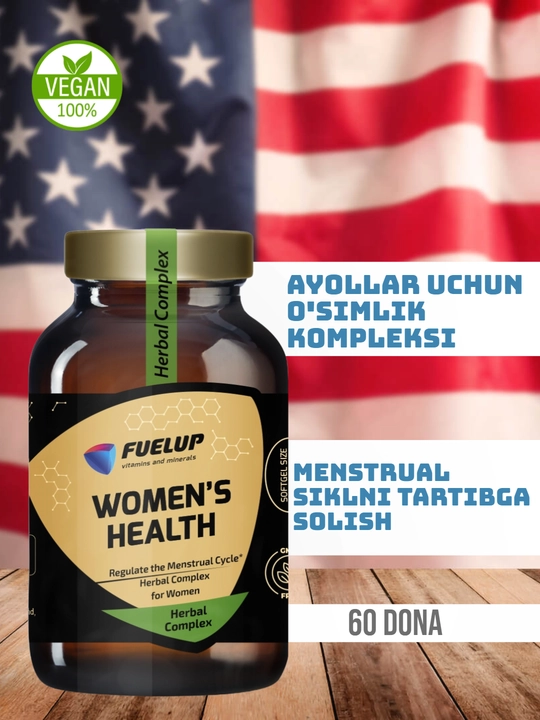 AYOLLAR SOG'LIG'I uchun sara vitaminlar FuelUP 60 dona - 