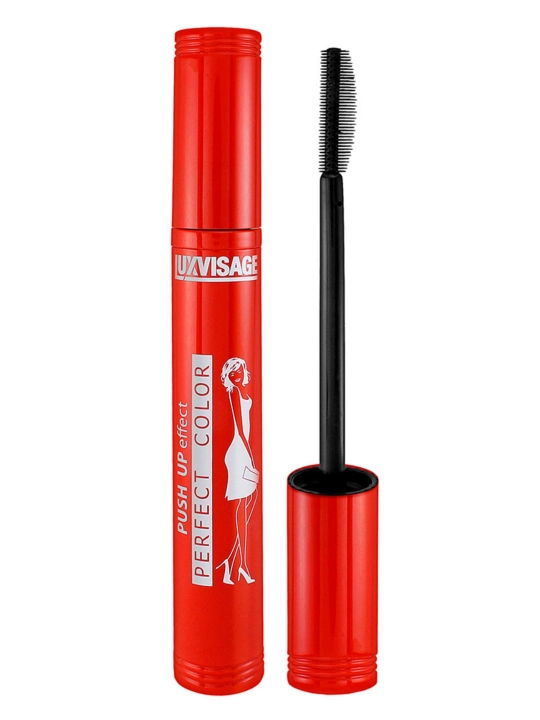 Тушь для ресниц Perfect Color PUSH UP effect черная 9 г LUXVISAGE/10/М - 