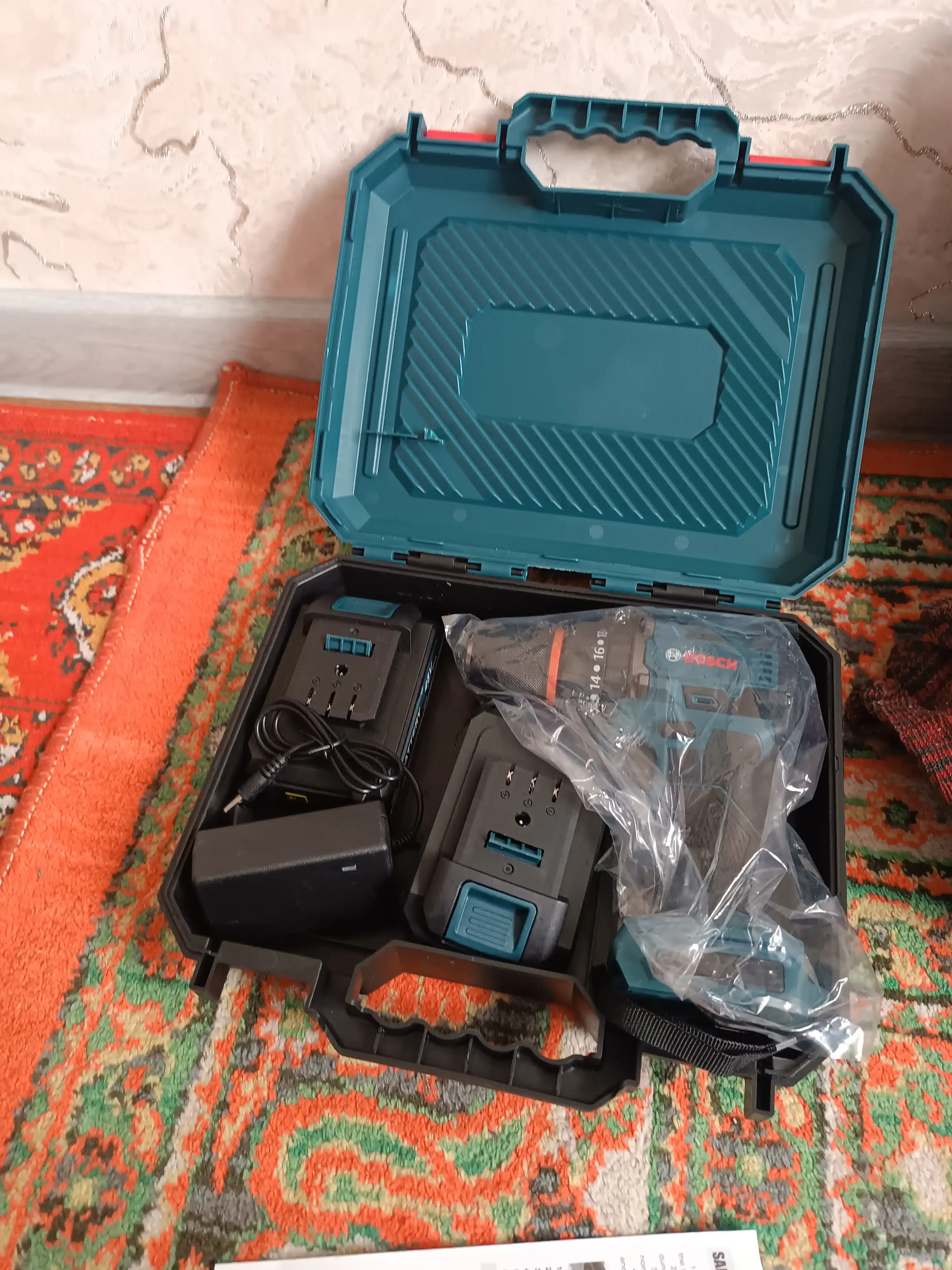 Drel-shurupovert akkumulyatorli 48V, cho‘tkasiz motor, 2 Li-ion akkumulyator