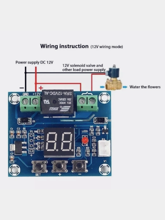 XH-M214 namlik nazoratchi, avtomatik sug‘orish moduli, 12V DIY arduino