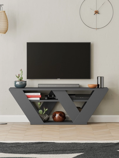 Decortie Pipralla ТВ тумба, до 110 см - Made in Turkey — DCRT38-MTV19-УГОЛЬН