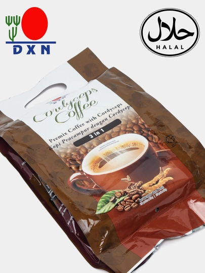 Кофе с кордицепсом 3 в 1 DXN — LOVEDXN-CORDYSE-1ШТУК
