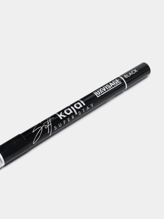 Карандаш-каял для глаз Soft kajal super stay, black, LUXVISAGE