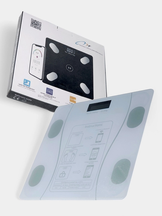 Elektron tarozi, pol tarozi, uy uchun, kvadrat, 180 kg gacha - 