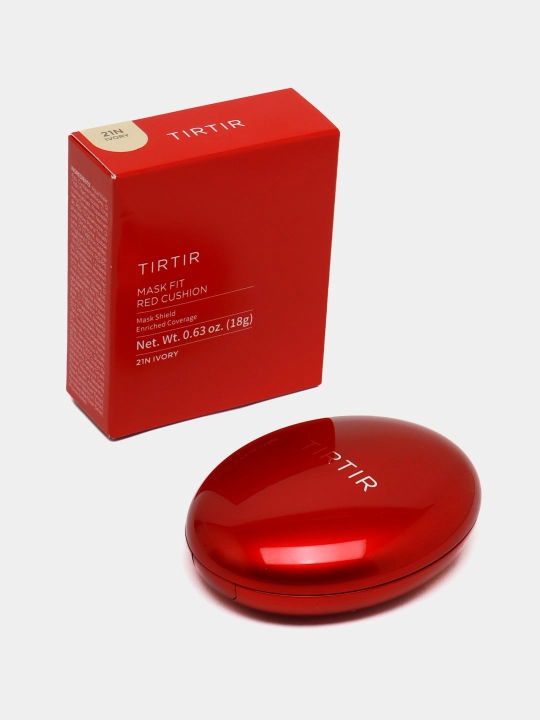Кушон с полуматовым финишем TIRTIR Mask Fit Red Cushion SPF40 PA++, 18 г