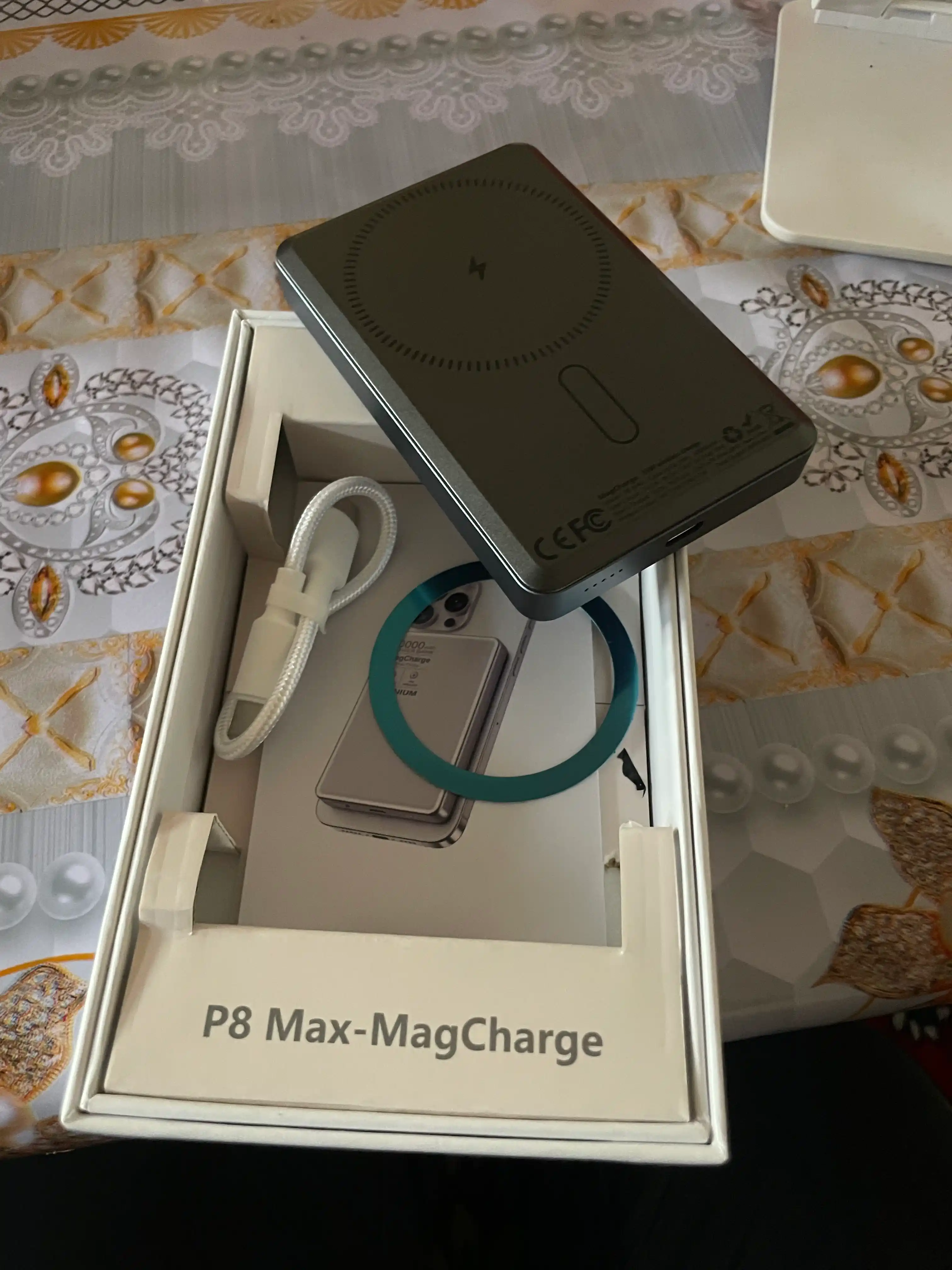 Simsiz Powerbank Magsafe, MagCharger Titanium 15 W/20 W