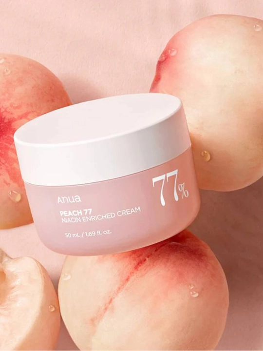 Увлажняющий крем anua Peach 77 Niacin Cream, обогащенный экстрактом плодов персика, 50 мл