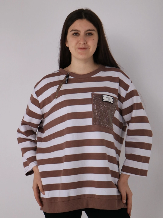 Ayollar oversize svitshoti, keng kofta