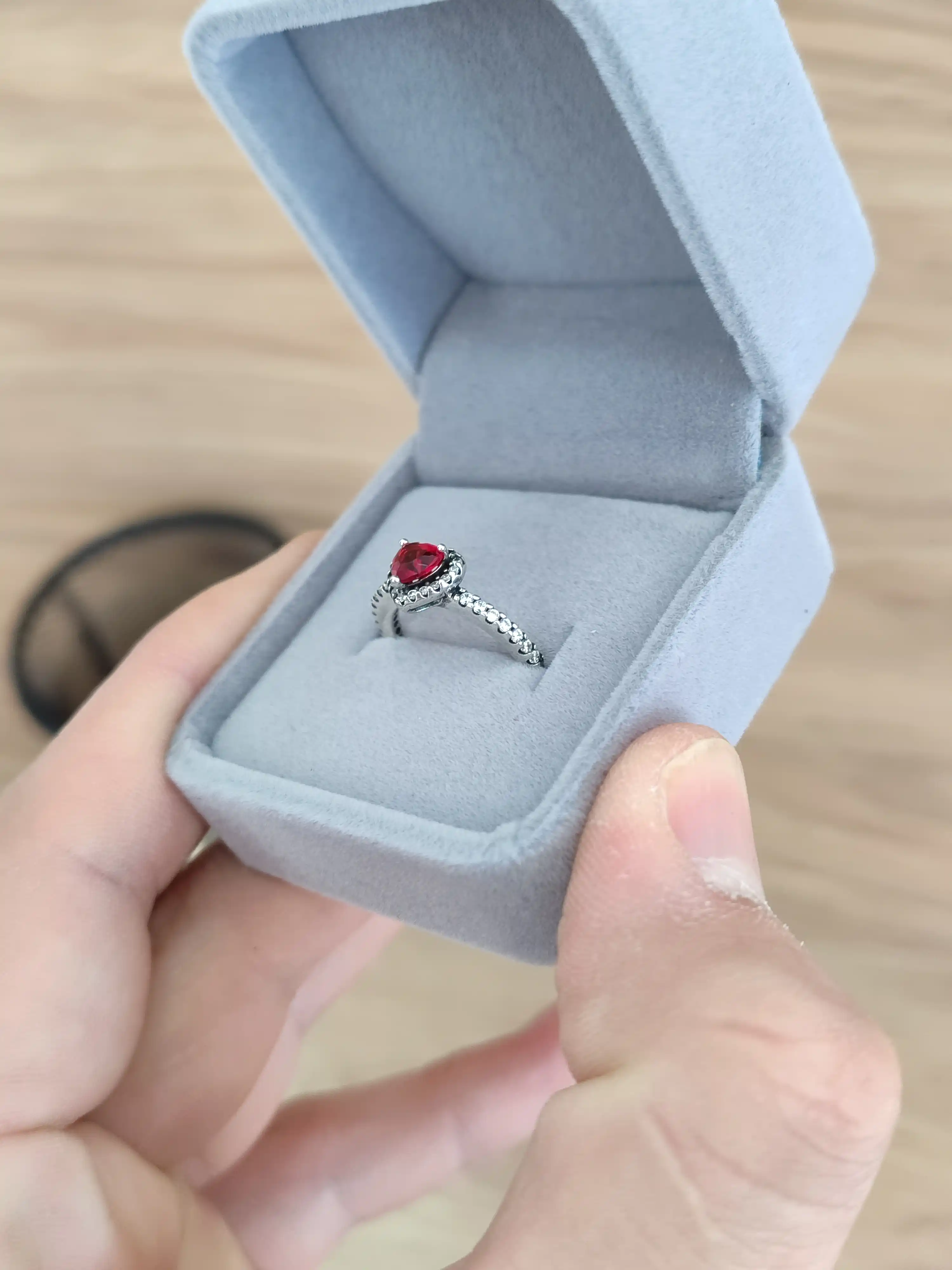 Коробка футляр для кольца и сережек, подарочная, 1 шт