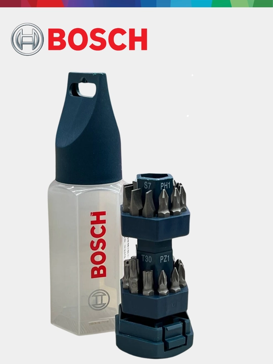 Universal Bosch Pro, 25 dona, bitlar to'plami barcha vintlar uchun