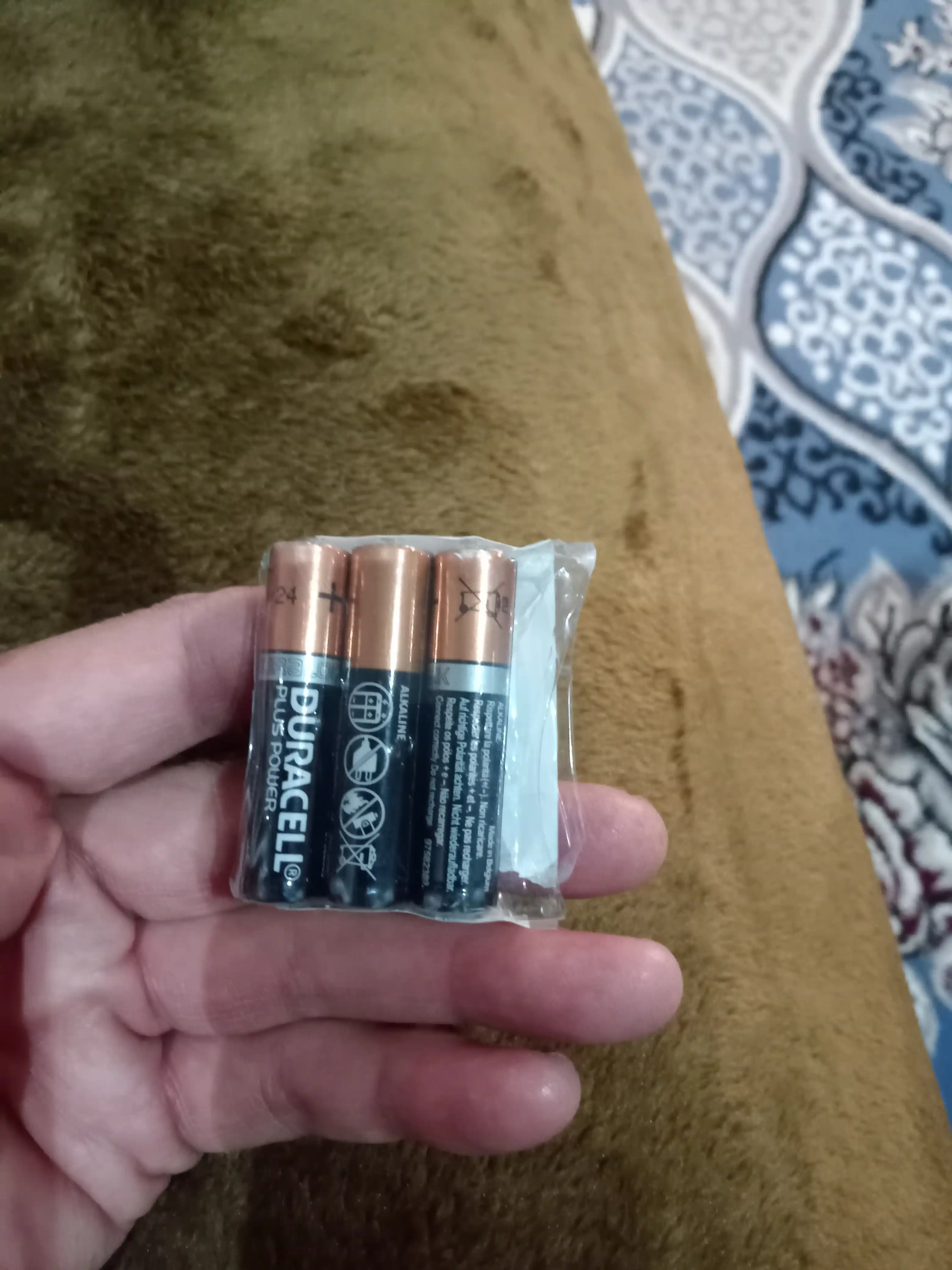 Batareyka Duracell Kichik AAA, 4 dona