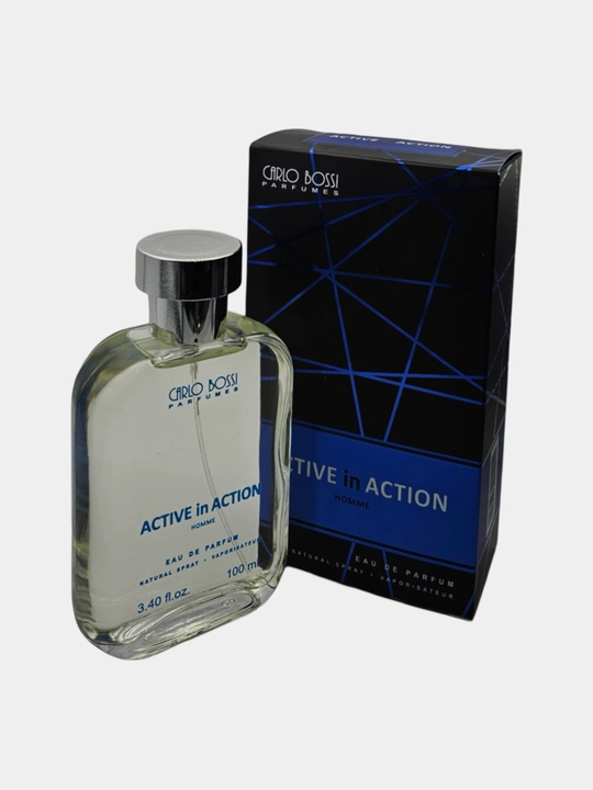 Erkaklar uchun Active in Action Blue Eau de Parfum Carlo Bossi atiri, 100 ml - 