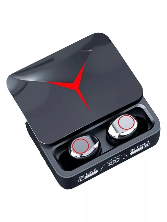 Quloqchinlar simsiz Bluetooth M90 Pro, displey va power bank 3500 mA/soat