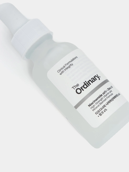 The Ordinary Niatsinamid va sink bilan yuz zardobi Niacinamide 10% + Zinc 1%, 30 ml