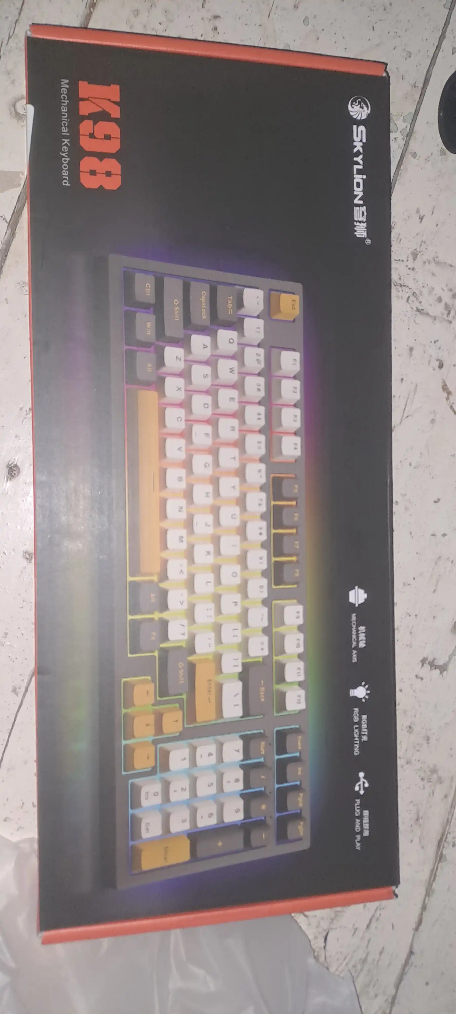 Игровая клавиатура TF330 с RGB-подсветкой, для игр и офиса