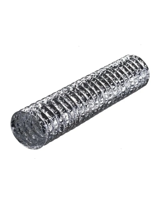 Alyuminiy gofrirovka qilingan havo o'tqazgichi, 2 m, diametri 100 mm