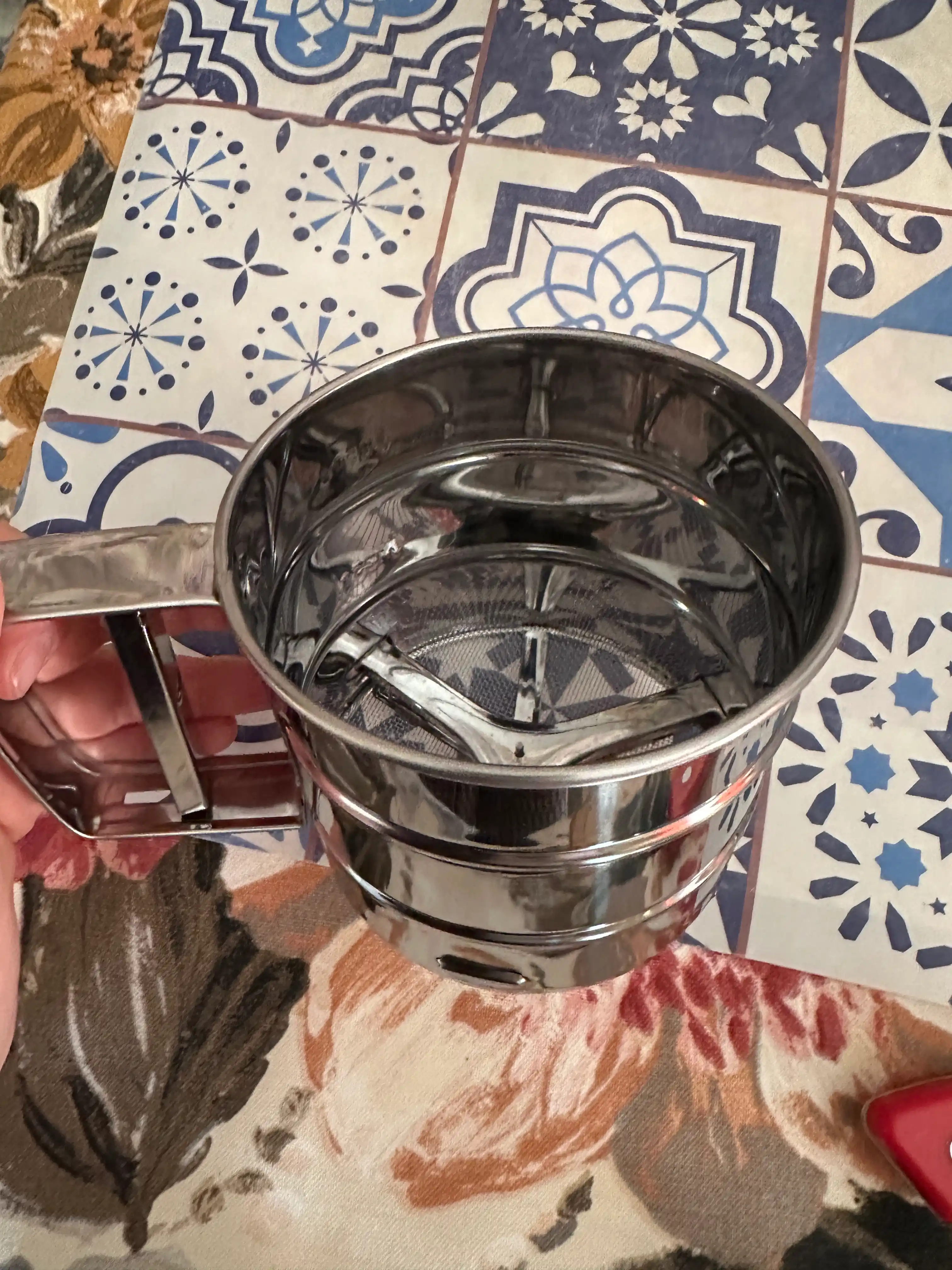 Кружка-сито для просеивания муки, сито стальное с ручкой, 300 гр, 500 гр