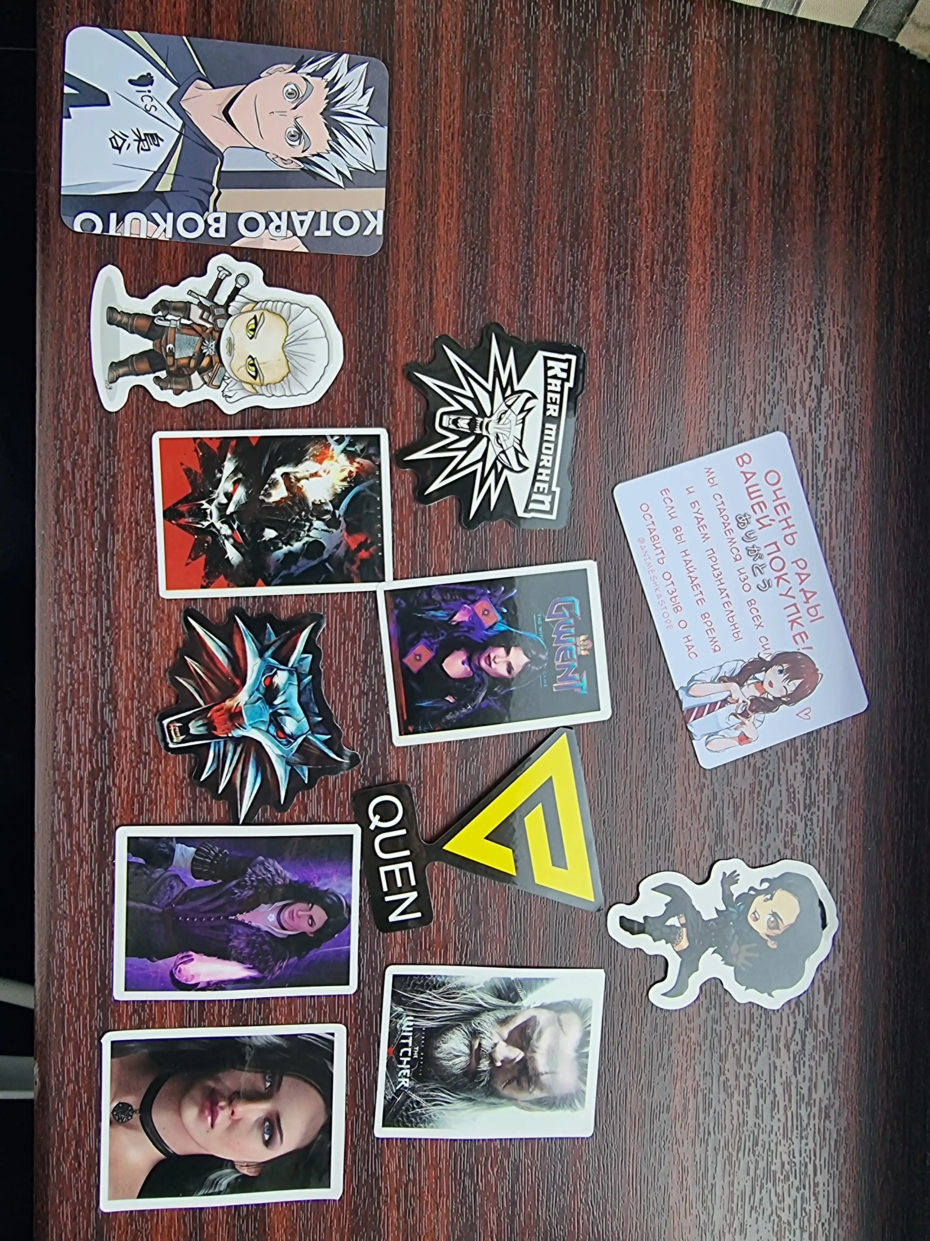 Witcher stikerlari, 10 ta tasodifiy stiker