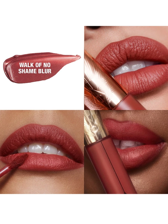 Suyuq lab bo‘yog‘i Charlotte Tilbury Airbrush Flawless Matte Lip Blur, Walk of No Shame