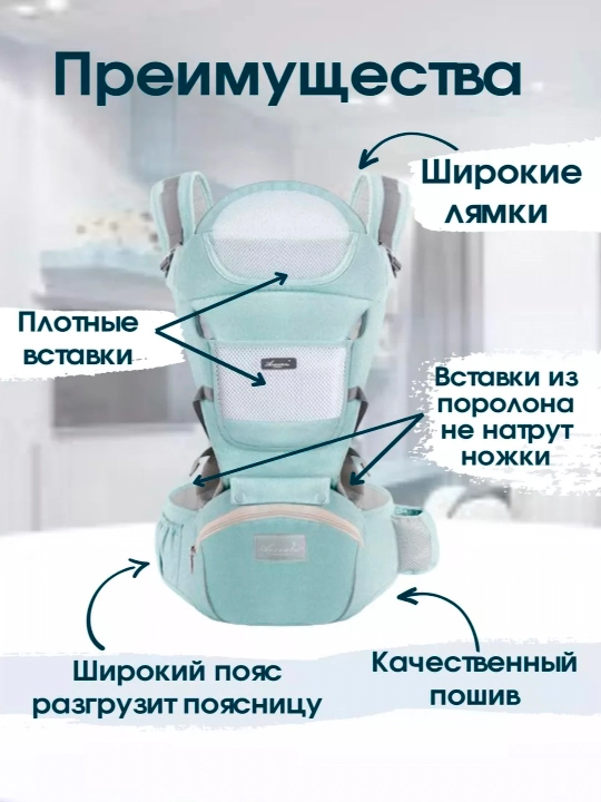 Детский эргорюкзак, сумка-кенгуру
