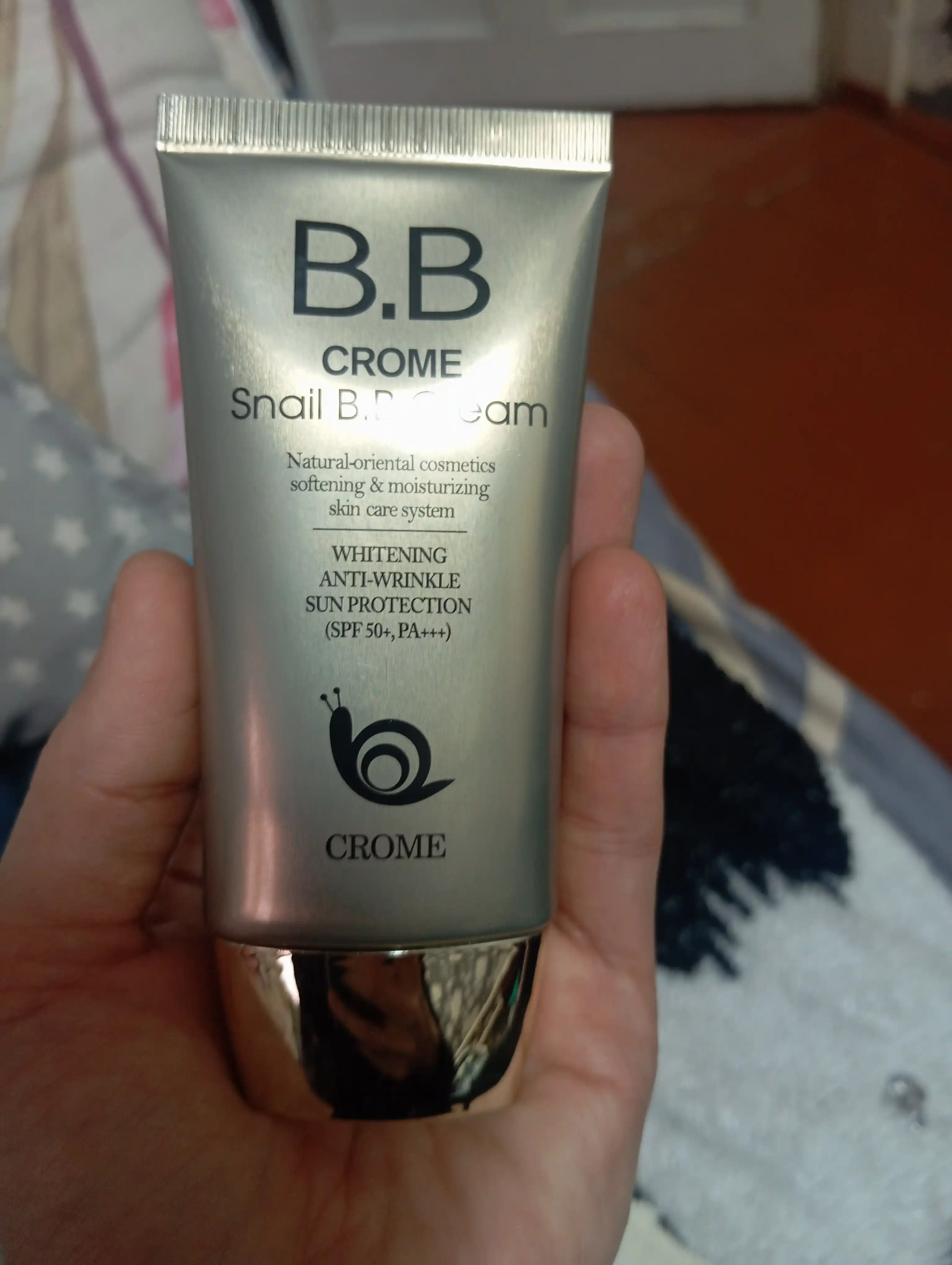 Ko'p funktsiyali oqartiruvchi tonal krem BB Chrome Snail SPF 50+, 50 ml