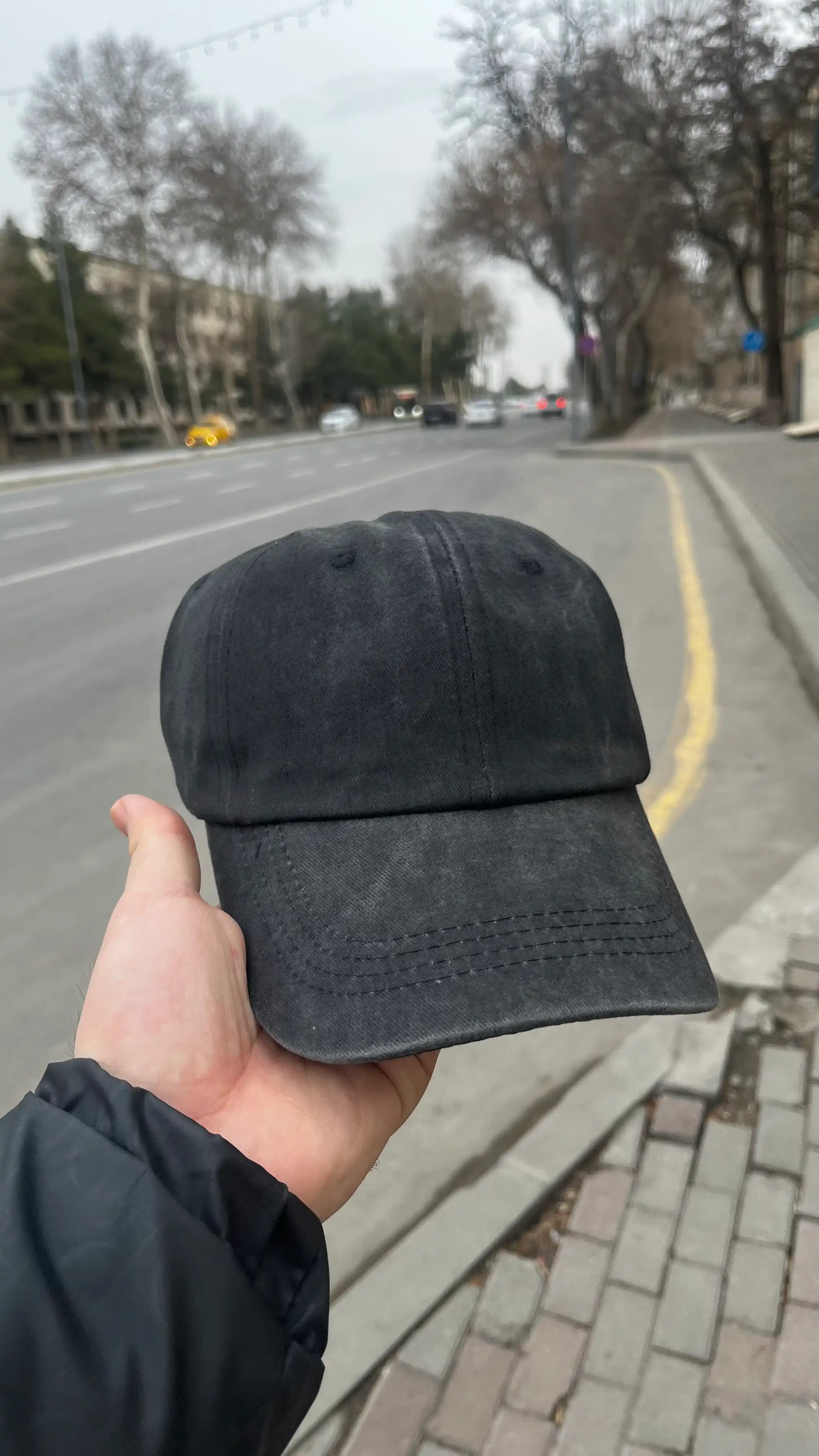 Кепка Бейсболка хлопковая варёная винтажная унисекс, летняя кепка 56-60 см мужская женская