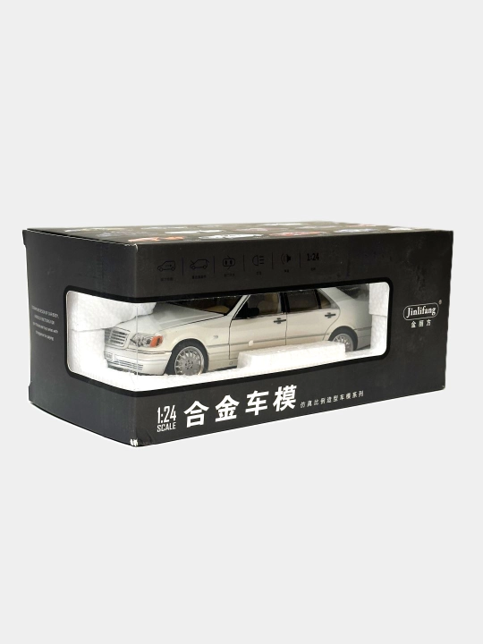O'yinchoq metall mashinasi Mercedes-Benz AMG 6.3, Nissan Skyline GTR "Jinlifang" 1:24