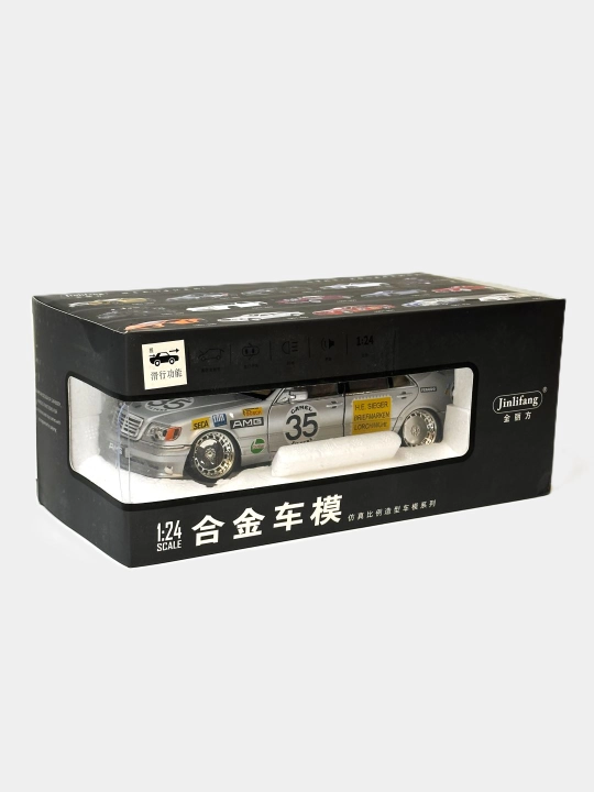 O'yinchoq metall mashinasi Mercedes-Benz AMG 6.3, Nissan Skyline GTR "Jinlifang" 1:24
