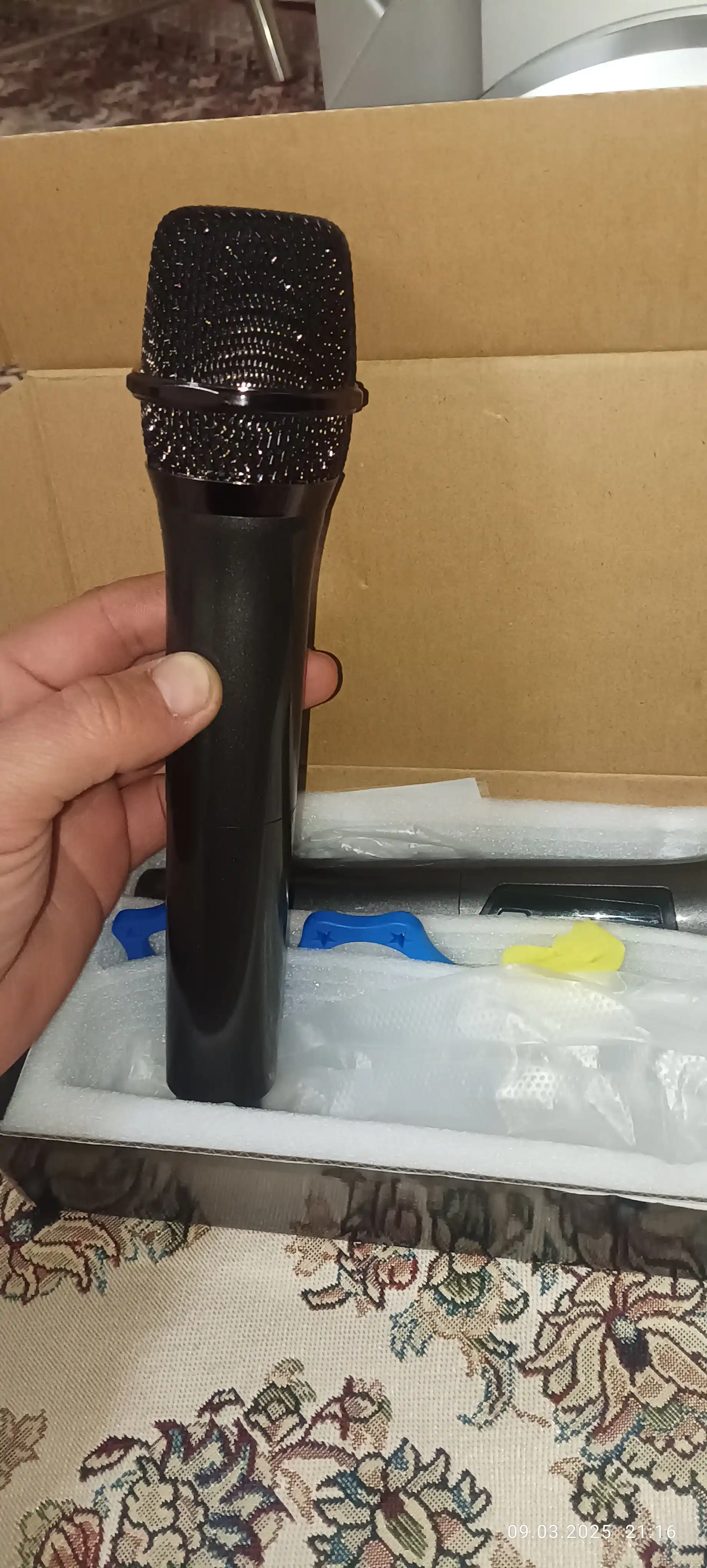 Simsiz karaoke mikrofonlari, professional, 2 dona