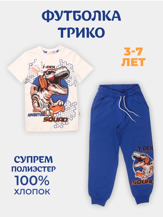 Летний комплект для мальчиков: футболка и трико - 