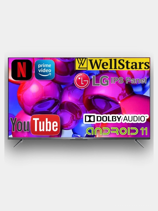 Смарт телевизор WellStars 32" / 43", Android, Wi-Fi, Full HD, LED TV, голосовой поиск